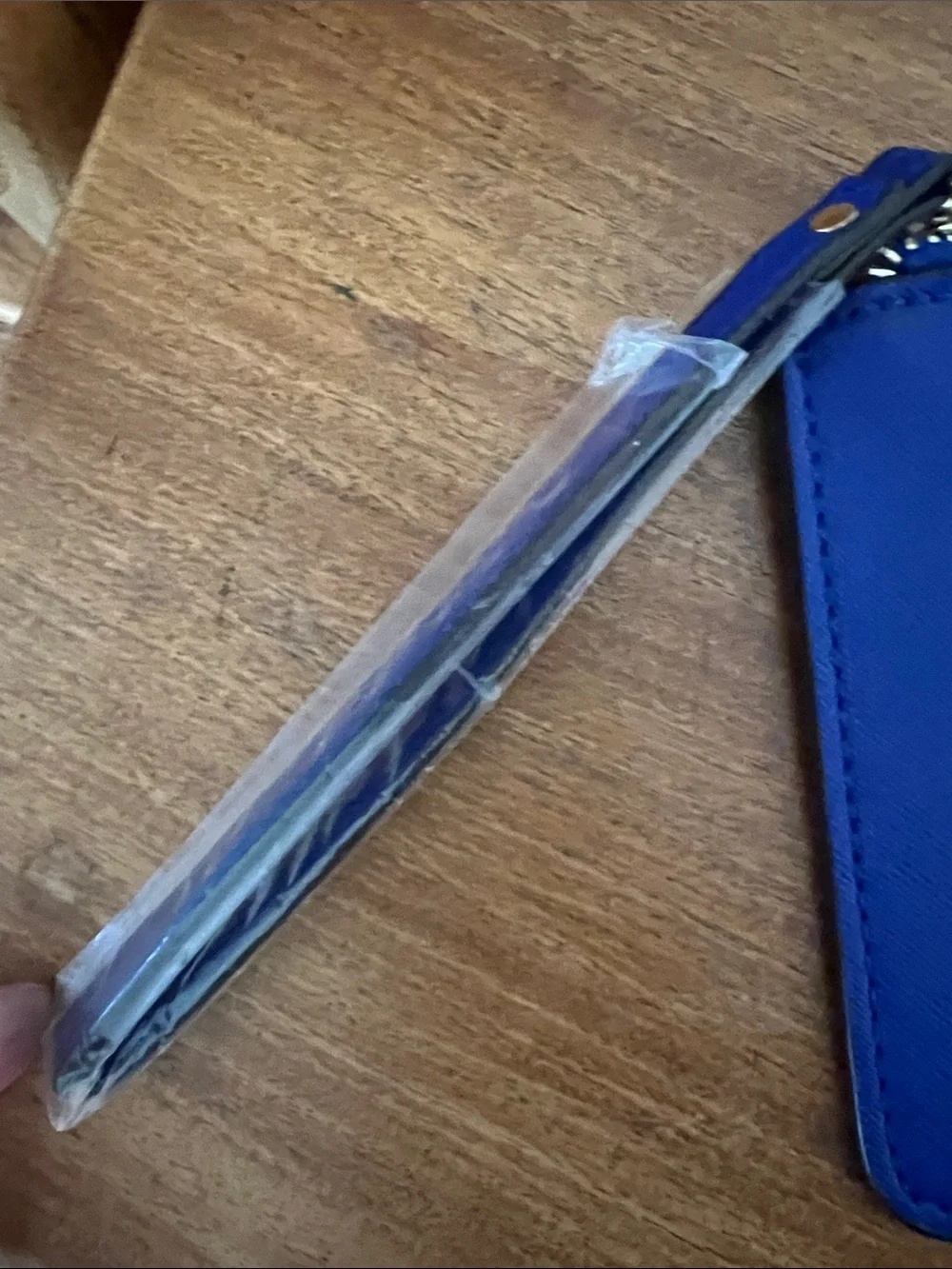 Kate Spade royal blue wristlet NWOT